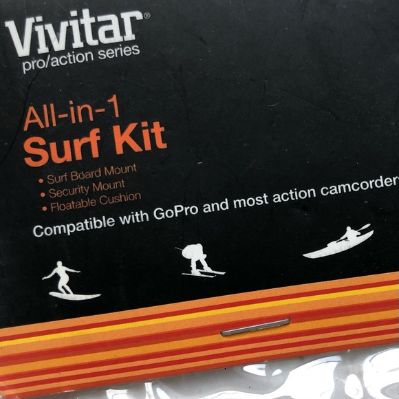 Vivitar All In 1 Surf Kit GoPR0 Surf Board Mount + Float Handles NEW - Picture 6 of 13